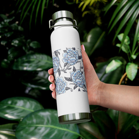 Blue Floral 22oz Vacuum Insulated Bottle